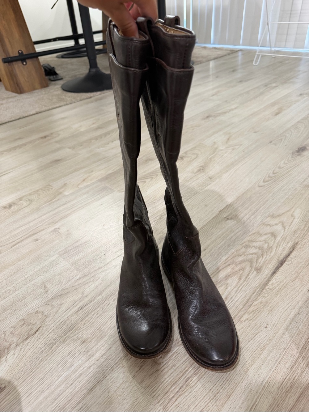 Frye Women's Over-the-Knee Leather Boots - Dark Brown